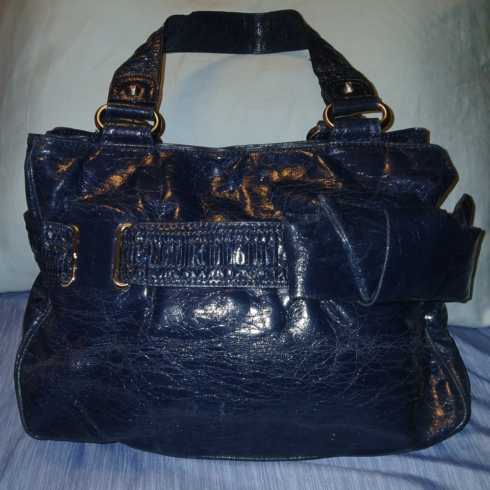 Elegant JESSICA SIMPSON Navy Blue Women's Handbag